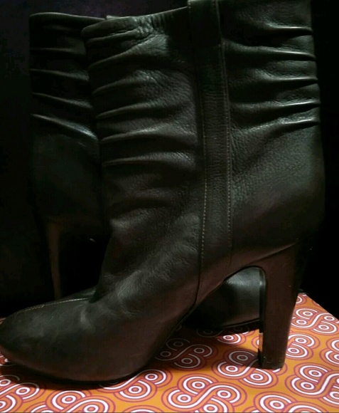 BOSS Hugo Boss Heeled Leather Ankle Boots 39 8.5 - Picture 8 of 8